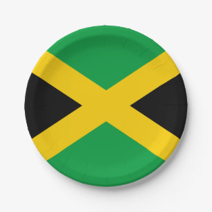 Jamaican Flag Paper Plates