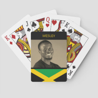 Jamaican Flag Patriotic Photo Poker Cards