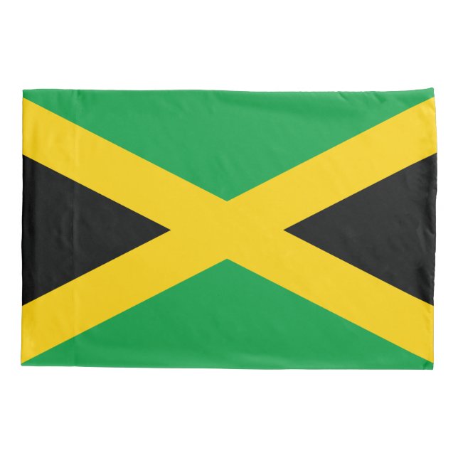 Jamaican Flag Pillow Case (Back)