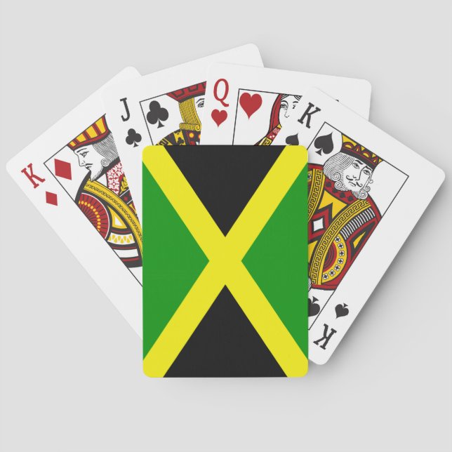 Jamaican Flag Poker Cards (Back)