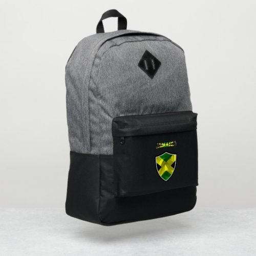 Jamaican flag port authority backpack