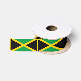 Jamaican Flag ribbon, Jamaica fashion /sports Satin Ribbon
