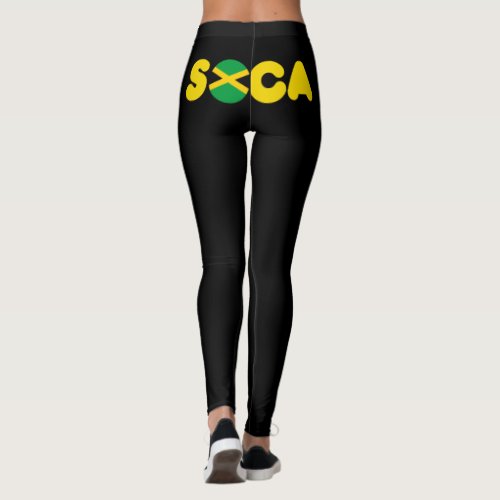 Jamaican Flag  Soca Leggings