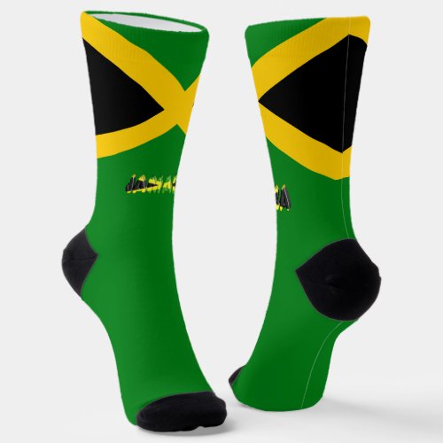 Jamaican flag socks