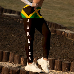 Jamaican Flag Sports Leggings