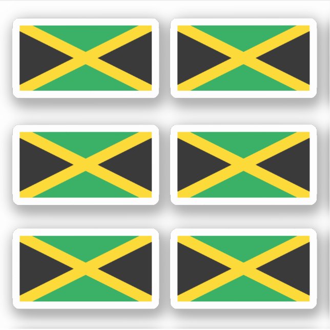 Jamaican flag sticker (Front)