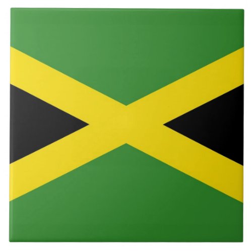 Jamaican Flag Tile