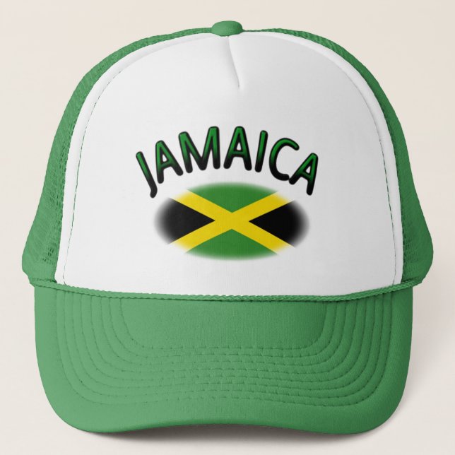 Jamaican Flag Trucker Hat (Front)