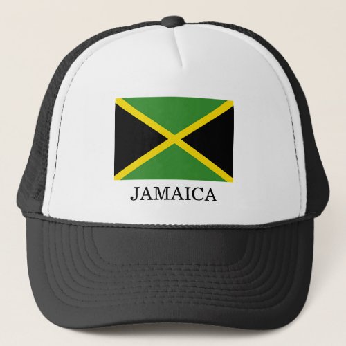 Jamaican flag trucker hat