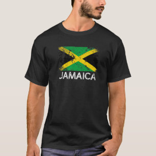 Jamaican Flag Vintage Made In Jamaica Gift T-Shirt