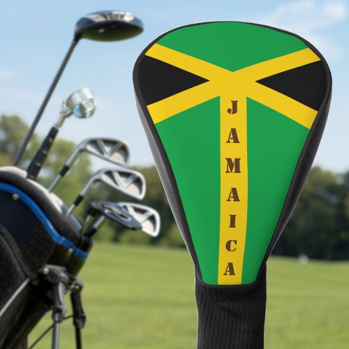 Jamaican Flag with Customizable Text Golf Head Cover
