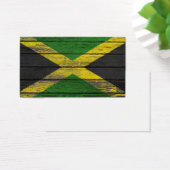 Jamaican Flag with Rough Wood Grain Effect (Desk)