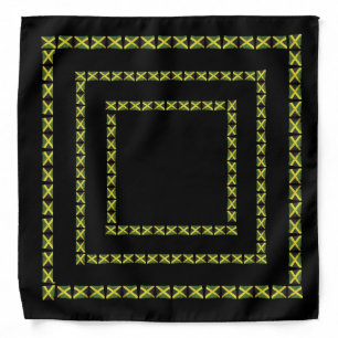 Jamaican Flags Stripe Banadana Bandana