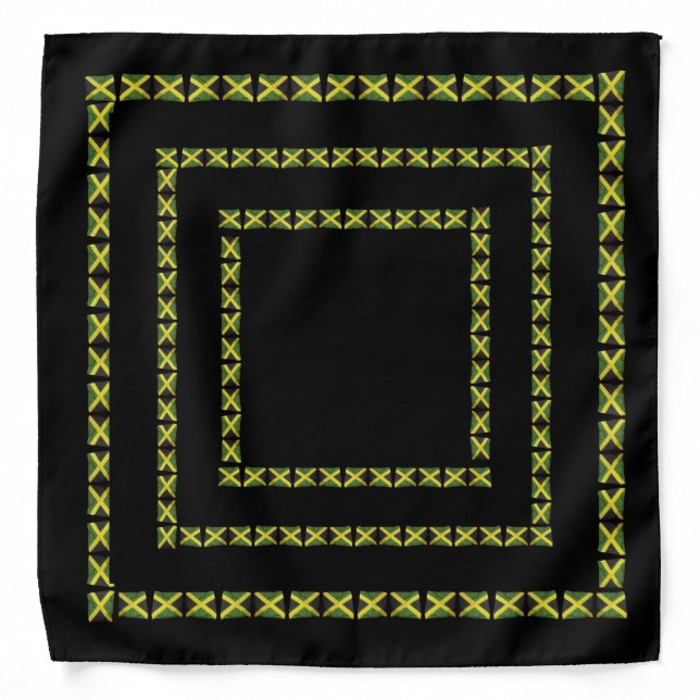 Jamaican Flags Stripe Bandana (Front)