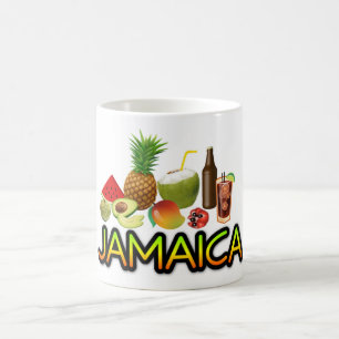 Jamaican food coffee mug