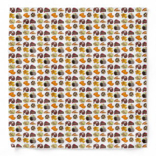 Jamaican Foods Caribbean Island Cuisine Print Bandana