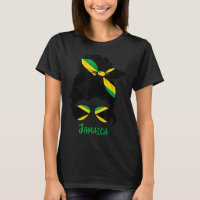 Jamaican Girl Jamaica girl Jamaica woman flag  T-Shirt