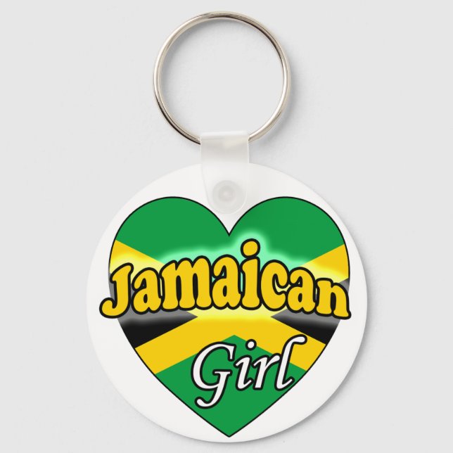 Jamaican Girl Keychain (Front)