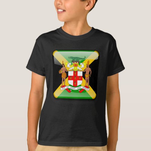 Jamaican glossy flag T_Shirt