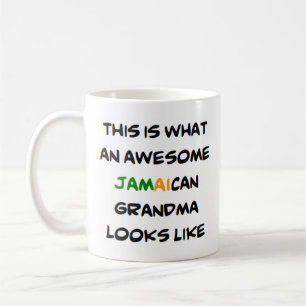 jamaican grandma, awesome coffee mug