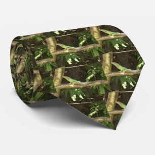 Jamaican Green Lizard Neck Tie