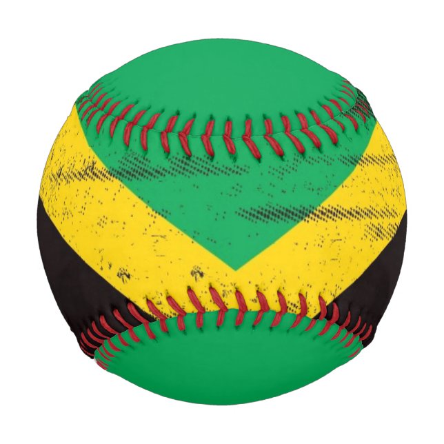 Jamaican Grunge Flag Baseball (Front)