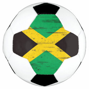 Jamaican Grunge Flag Soccer Ball