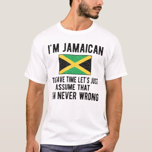 Jamaican Heritage Jamaica Roots Jamaican Flag T_Shirt