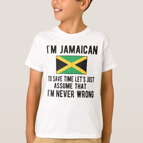 Jamaican Heritage Jamaica Roots Jamaican Flag T_Shirt