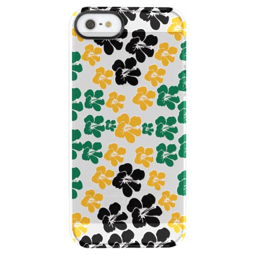 Jamaican Hibiscus Flag Clear iPhone SE55s Case