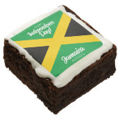 Jamaican Independence Day Jamaica National Flag Brownie (Angled)