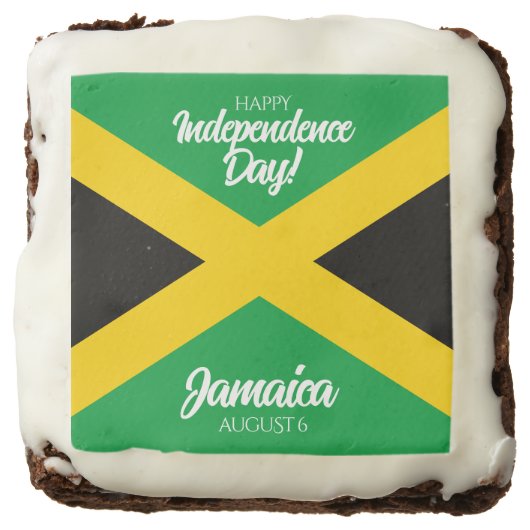 Jamaican Independence Day Jamaica National Flag Brownie (Front)