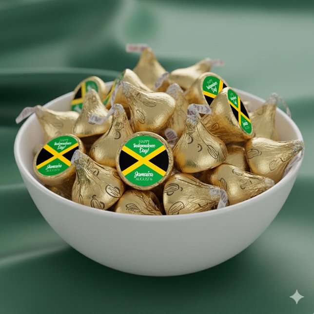 Jamaican Independence Day Jamaica National Flag Hershey®'s Kisses® (Jamaica August 6 Independence Day Hershey's Kisses Cover Photo)