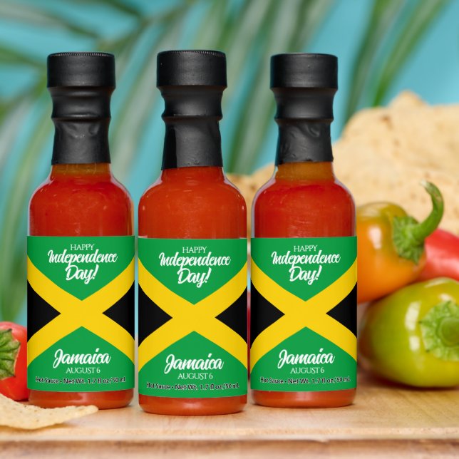 Jamaican Independence Day Jamaica National Flag Hot Sauces (Multi)