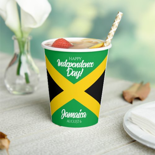Jamaican Independence Day Jamaica National Flag Paper Cups