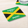 Jamaican Independence Day Jamaica National Flag Square Paper Coaster