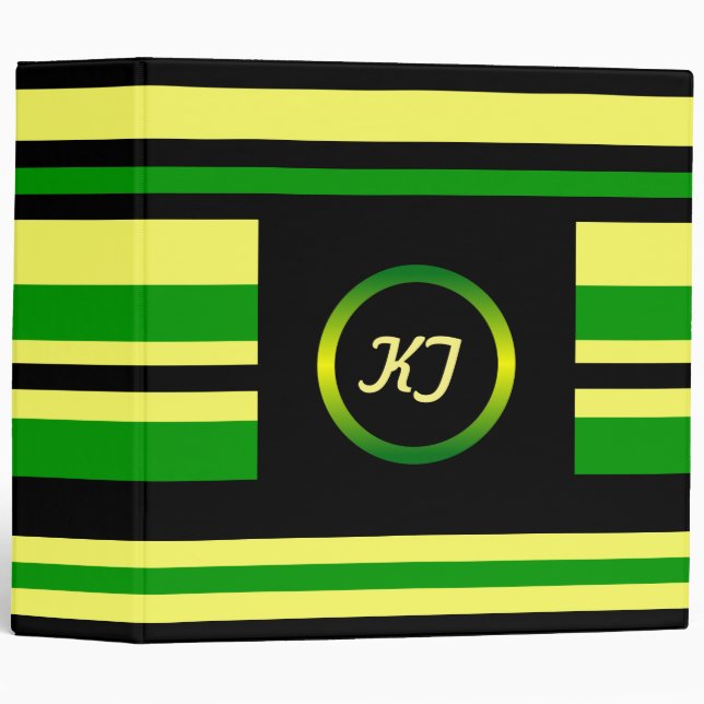 Jamaican Inspired Stripes Binder (Front/Spine)