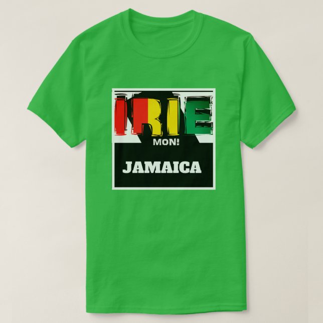 Jamaican Irie Mon T-shirt (Design Front)