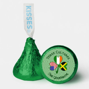 Jamaican Irish USA Flags Shamrock Personalized  Hershey®'s Kisses®