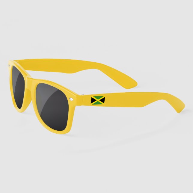 Jamaican Island Proud Jamaicans Reggae Rasta Roots Sunglasses (Left)
