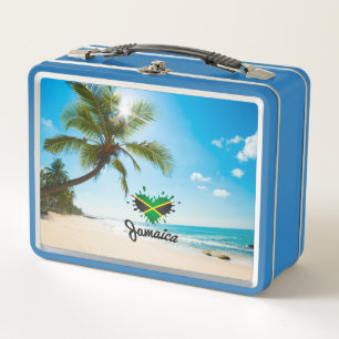 Jamaican Island - Proud Jamaicans - Reggae Shirt Metal Lunch Box