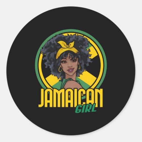 Jamaican Jamaica Flag Classic Round Sticker