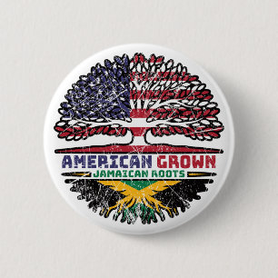 Jamaican Jamaica US American USA United States Button