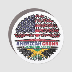 Jamaican Jamaica US American USA United States Car Magnet