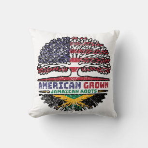 Jamaican Jamaica US American USA United States Throw Pillow