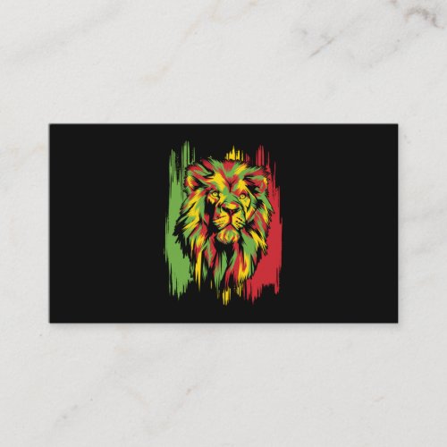 Jamaican Lion Rasta African Reggae Business Card