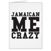Jamaican Me Crazy Cards (Front)