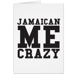 Jamaican Me Crazy Cards