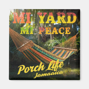 jamaican MI yard Mi peace Magnet