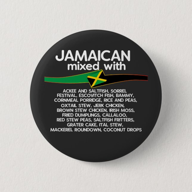 Jamaican Mixed With Jamaica Proud  Button (Front)